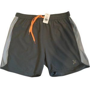 NWT Orangetheory Mens XLG Grey Lightweight Shorts